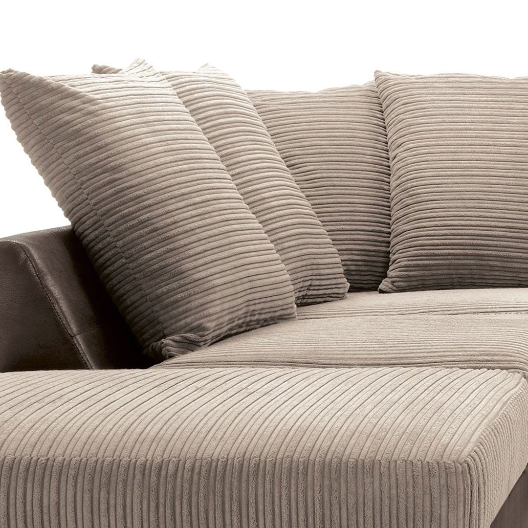 DINO CORNER SOFA BEIGE AND BROWN