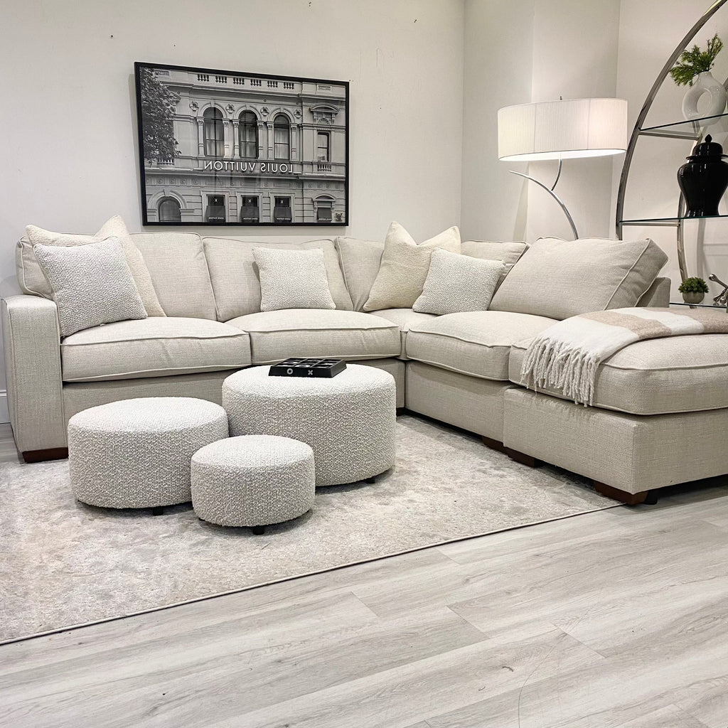 Dylan Fixed Back Corner Sofa | SofaSaleHub UK