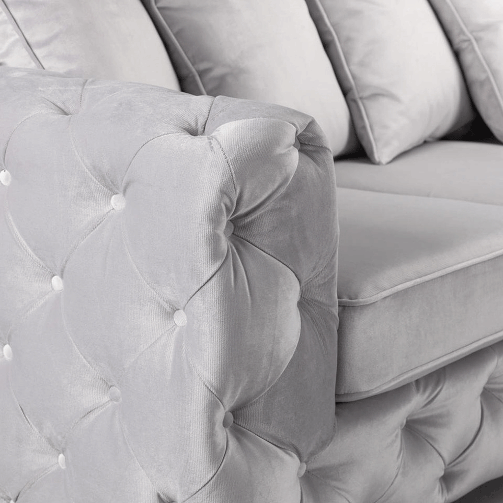 ASHTON 3+2 SEATER SOFA SILVER
