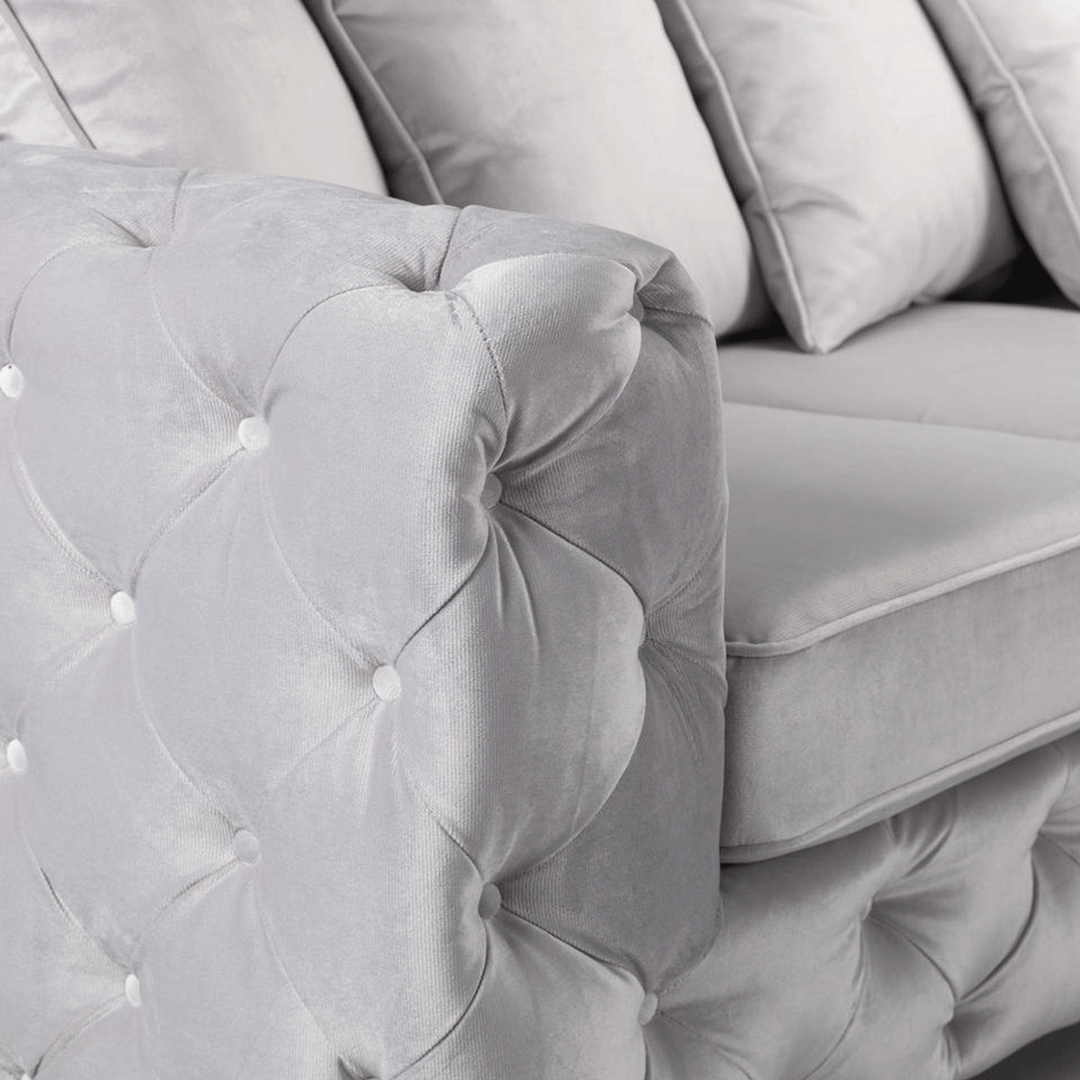ASHTON 3+2 SEATER SOFA SILVER