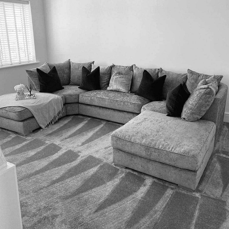LARGE BISHOP U-SHAPE SOFA – SPACIOUS LUXURY WITH REMOVABLE STOOLS!