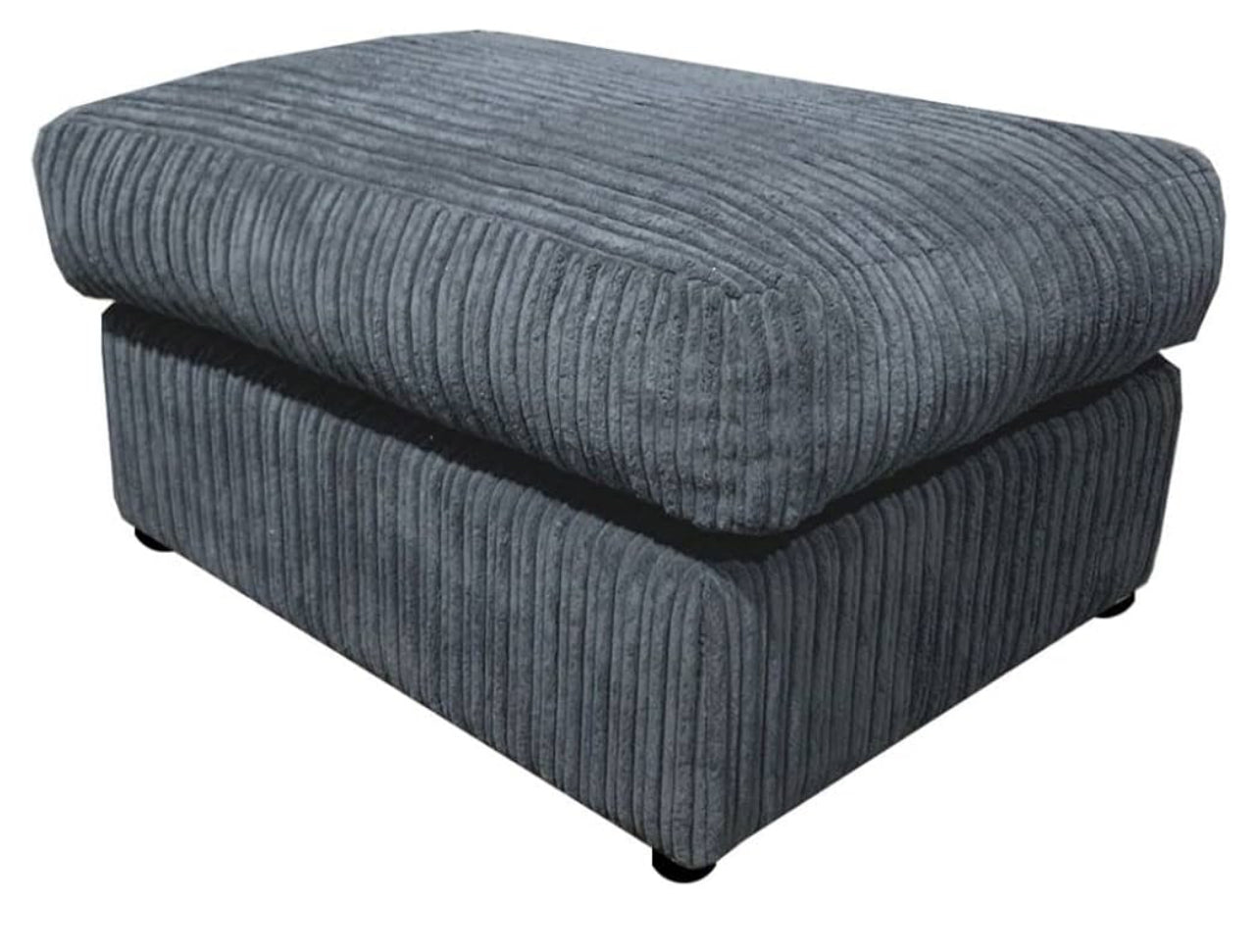 Furnish UK DYLAN cord sofa for living room 3 plus 2 seat blue textured fabric